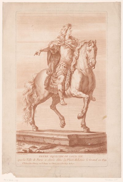 Portrait équestre de Louis XIV - Pierre François Tardieu