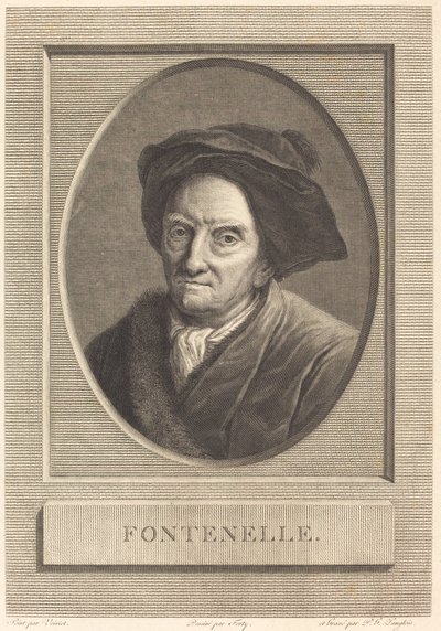 Fontenelle - Pierre Gabriel Langlois after Guillaume Voiriot after Jean Jacques Forty