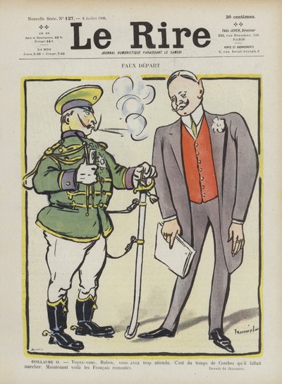 Faux départ. Illustration pour Le Rire - Pierre Georges Jeanniot