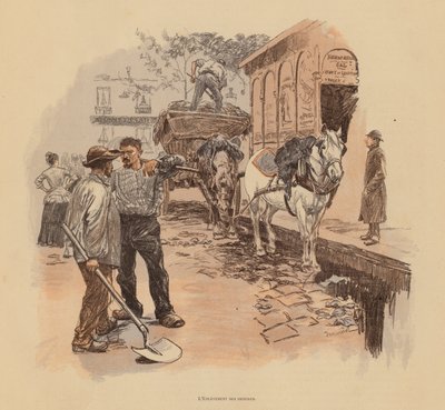Balayeurs de rue parisiens - Pierre Georges Jeanniot