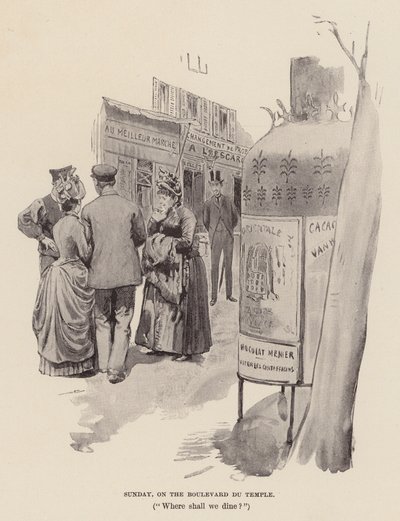 Dimanche, sur le Boulevard du Temple - Pierre Georges Jeanniot