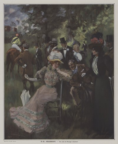 Un Coin du Pesage à Auteuil - Pierre Georges Jeanniot