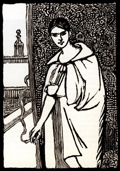 Jeune femme avec cigarette pour « Chéri » de Colette - Pierre Georges Jeanniot