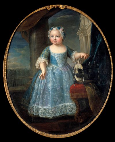 Portrait de Louise Marie de France (1728-1733) dite Madame, troisième fille de Louis XV - Pierre Gobert