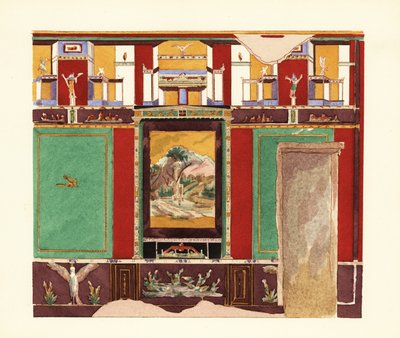 Salle à manger dans la Casa di Orfeo ou Maison d