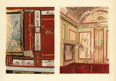 Maison de Tullius Faustus sur la Strada della Fortuna (à gauche), et maison de Popidius Priscus (à droite), Pompéi, Chambre d