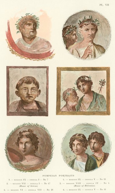 Portraits pompéiens - Pierre Gusman