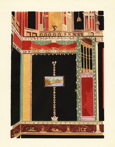 Tablinum dans la maison de Marcus Lucretius Fronto, Pompéi - Pierre Gusman
