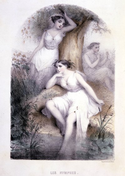 Les nymphes - dans «Les femmes mythologiques» - Pierre Gustave Eugene Staal