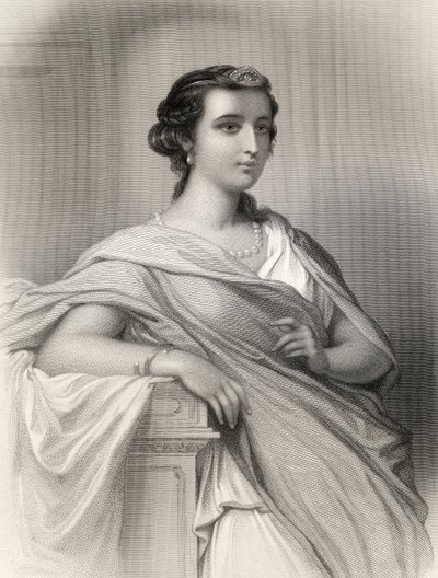 Aspasie de Milet (c.470-410 av. J.-C.) illustration de 