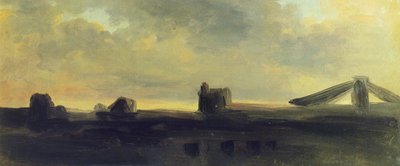 Ciel et toits, par Pierre Henri de Valenciennes - Pierre Henri de Valenciennes