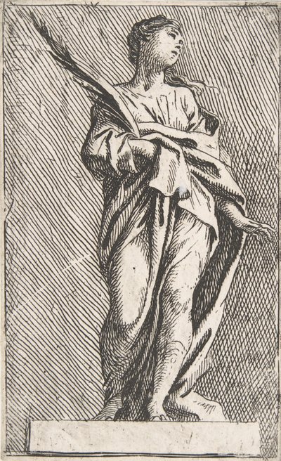 Figure féminine debout, vers 1739-40 - Pierre Ignace Parrocel