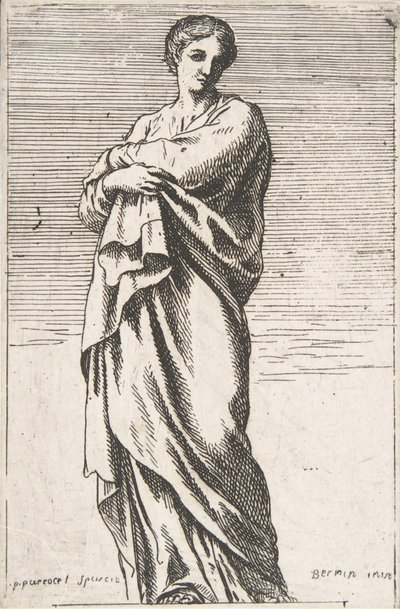 Figure féminine debout, vers 1739-40 - Pierre Ignace Parrocel