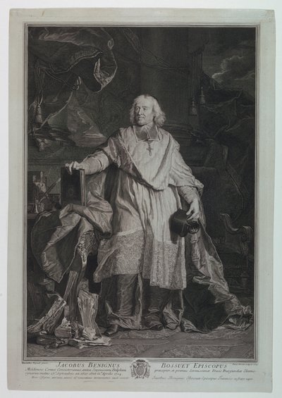 Portrait du cardinal Jacques Bénigne Bossuet (1627-1704) - Pierre Imbert Drevet