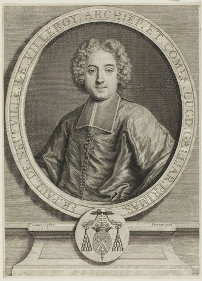 Portrait de François-Paul de Neufville de Villeroy - Pierre Imbert Drevet
