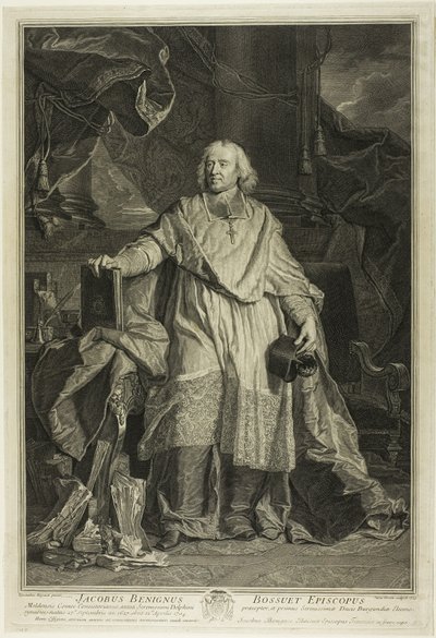 Portrait de Jacques Bénigne Bossuet, évêque de Meaux - Pierre Imbert Drevet