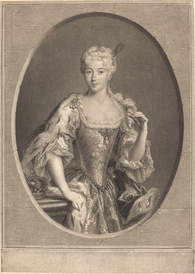 Maria Klementyna Sobieska - Pierre Imbert Drevet, after Antonio David