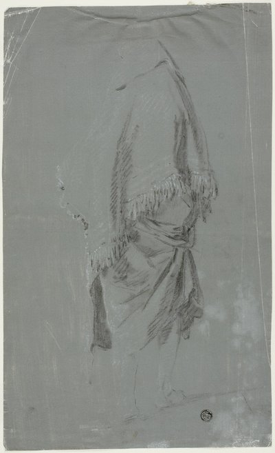 Femme en Châle Vue de Dos - Pierre Jacques Volaire