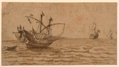 Navires en mer - Pierre Jacques Volaire