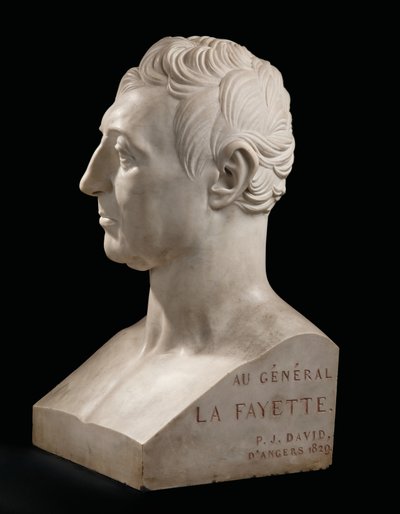 Buste de Marie-Joseph-Gilbert du Motier, marquis de La Fayette - Pierre Jean David dAngers