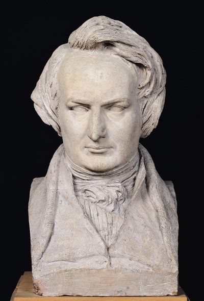 Buste de Victor Hugo (1802-85) âgé de 35 ans, 1837 - Pierre Jean David d