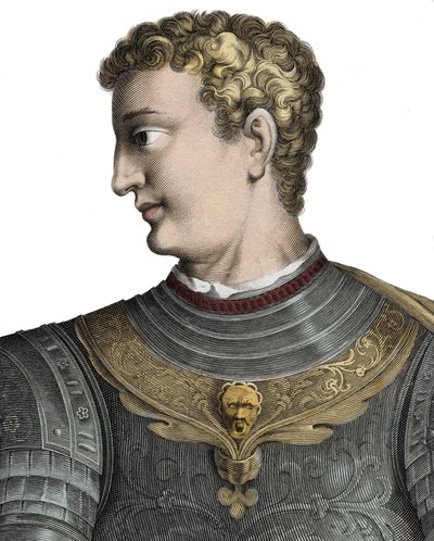 Caligula (Caius Caesar Germanicus) (12-41), empereur romain - Caius Caesar Germanicus dit Caligula (12-41), empereur romain - Gravure par Pierre Jean Mariette - Pierre Jean Mariette