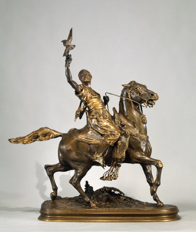 Fauconnier arabe à cheval, c.1880 - Pierre Jules Mene