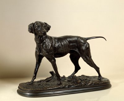 Braque, chien de chasse Sculpture en bronze par Pierre Jules Mène (1810-1879) 1843 Collection privée - Pierre Jules Mene