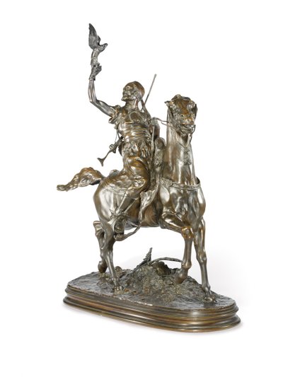 Fauconnier arabe monté - Pierre Jules Mene