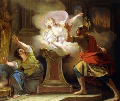 Énée poursuivant Hélène dans le temple de Vesta - Pierre Lacour
