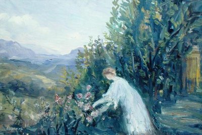 Femme dans un jardin - Pierre Laprade