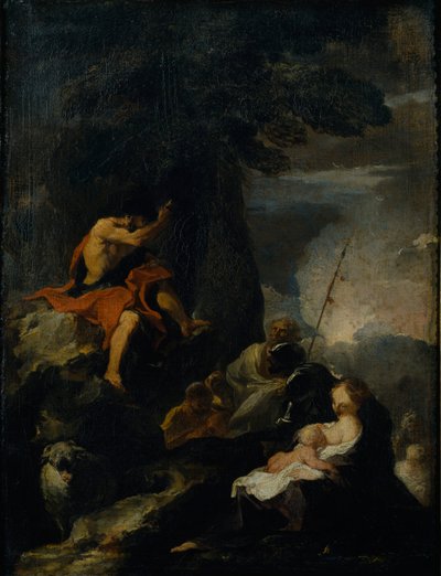 Saint Jean-Baptiste prêchant dans le désert - Pierre Louis Cretey or Cretet