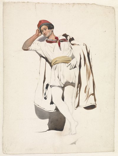 Jeune homme debout - Pierre Louis Dubourcq