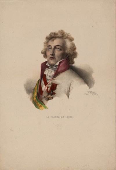 Portrait de Charles-Joseph, Prince de Ligne 1735-1814, 1825 - Pierre Louis Henri Grevedon