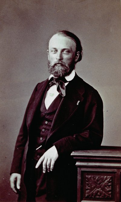 Portrait du peintre français Auguste Bonheur en tenue élégante de la période romantique - Pierre Louis Pierson