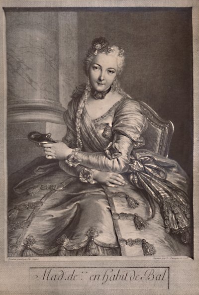 Madame de Pompadour, maîtresse du roi Louis XV de France, 18ème siècle 1894 - Pierre Louis de Surugue