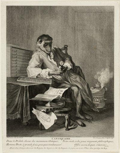 Le singe antiquaire - Pierre Louis de Surugue