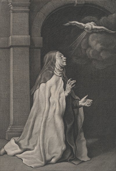 Vision de la colombe par Sainte Thérèse d