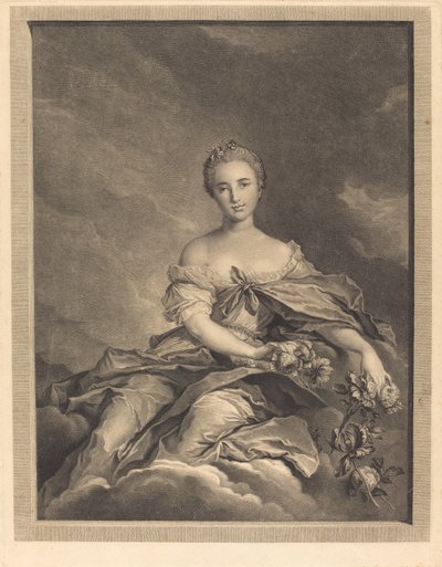 Flore à son lever - Pierre Maleuvre after Jean Marc Nattier
