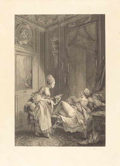 Le curieux - Pierre Maleuvre after Pierre Antoine Baudouin