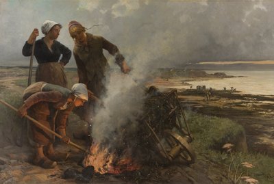 Les Brûleuses de varech, 1884 - Pierre Marie Beyle