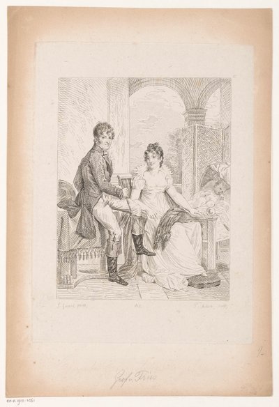 Portrait de Moritz von Fries et sa femme - Pierre Michel Adam