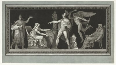 Adieu entre une femme spartiate et son fils - Pierre Michel Alix