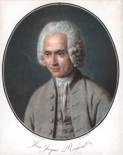 Jean-Jacques Rousseau, philosophe politique français, 1712-78 - Pierre Michel Alix