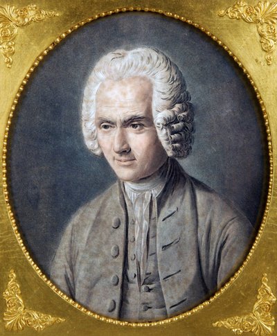 Portrait de Jean-Jacques Rousseau (1712-1778) par Pierre Michel Alix - Pierre Michel Alix
