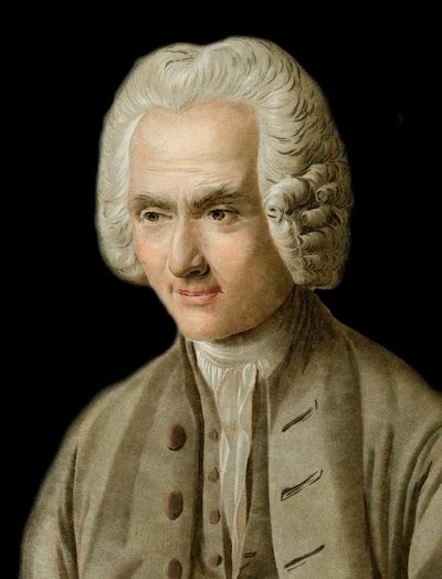 Portrait de Jean-Jacques Rousseau (1712-1778) - gravure par Pierre Michel Alix - Pierre Michel Alix