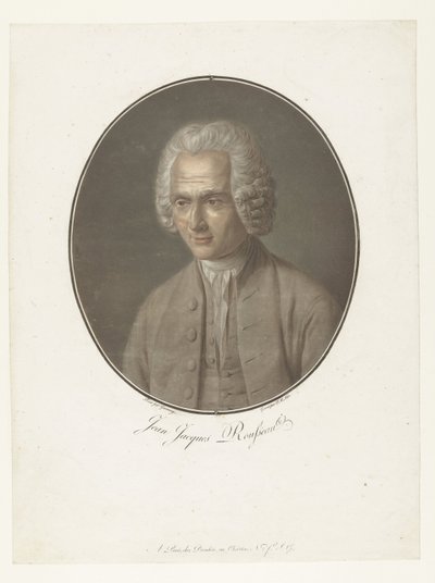 Portrait de Jean-Jacques Rousseau (Collection des Grands Hommes) - Pierre Michel Alix
