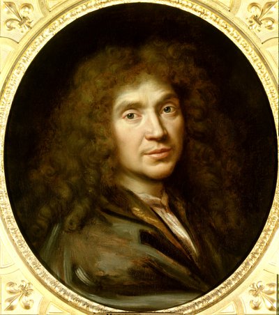 Portrait de Molière (1622-1673) Jean Baptiste Poquelin - Pierre Mignard
