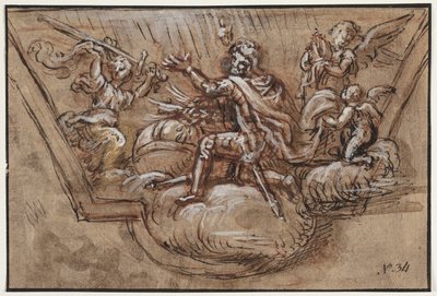 Esquisse pour décoration de plafond - Pierre Mignard