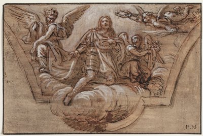 Esquisse pour une décoration de plafond - Pierre Mignard